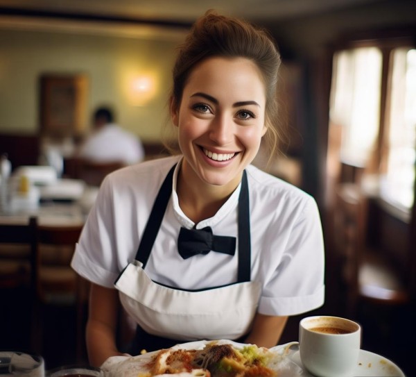 餐桌上的一抹微笑，酒店餐饮部服务员的一天